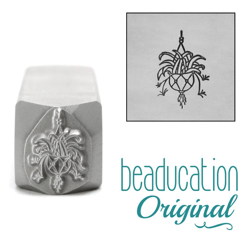 Metal Stamping Tools Hanging Spider Plant Metal Design Stamp, 11.2mm - Beaducation Original
